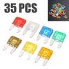 35pcs/Set MIXED Mini Blade Fuse AUTO 5-30A In-Line Car 5 7.5 10 15 20 25 30 AMP