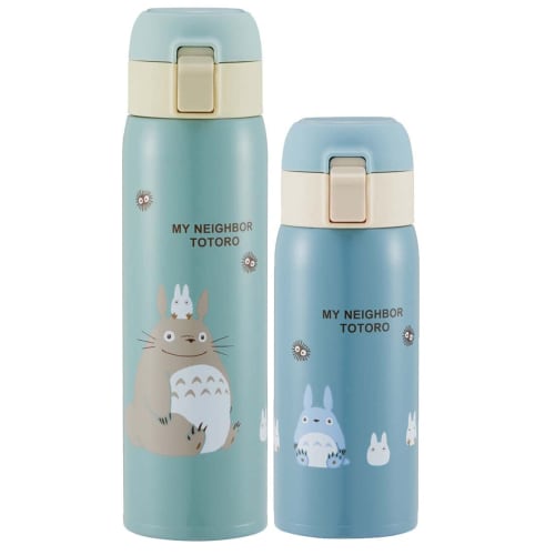 Skater Thermal/Cold Vacuum Double Structure Direct Drinking Stainless Steel Mug Bottle One Touch Open 350ml My Neighbor Totoro Ghibli STOT3-A