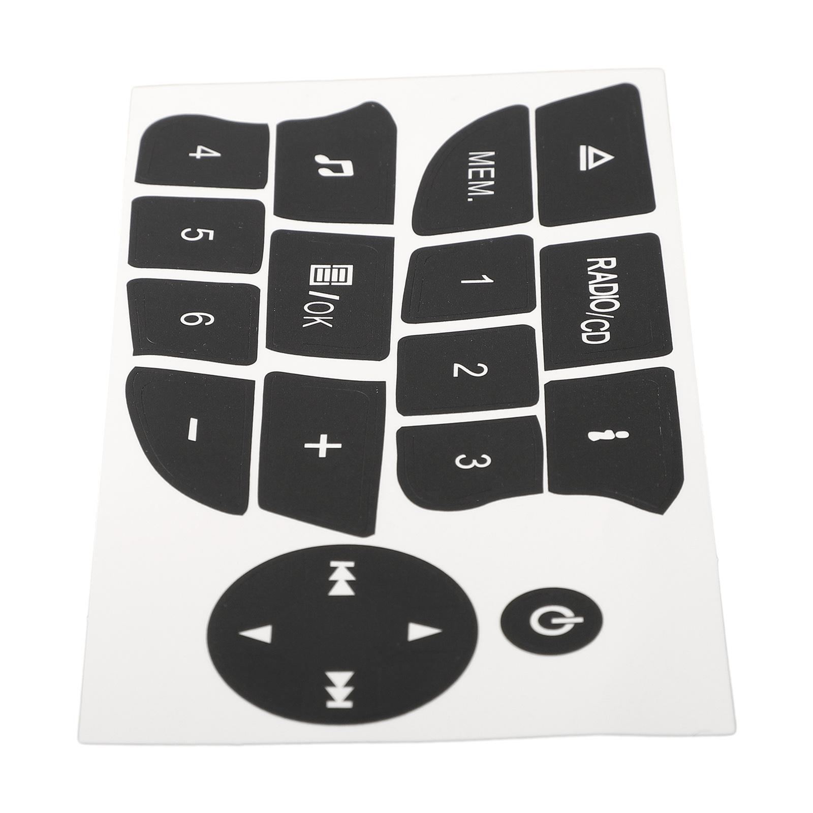 

Audio Button Repair Decals Sticker Radio CD Aufkleber Reparatur Getragen Knopf Schalter For Megan Clio 2009-2011 CHINA