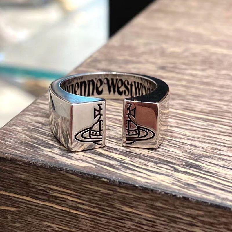 Pierścionek logo Saturn wygrawerowany vintage pierścionek vintage hip hop męski damski niszowy niepopularny modny mężczyzna ulica crack