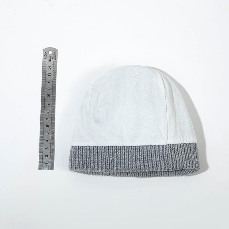 Children's knitted hat wool hat cold-proof and warm bow cute versatile pullover fleece knitted cold hat tide