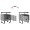Nightstand 2 Pcs. Grey Sonoma Engineered Wood