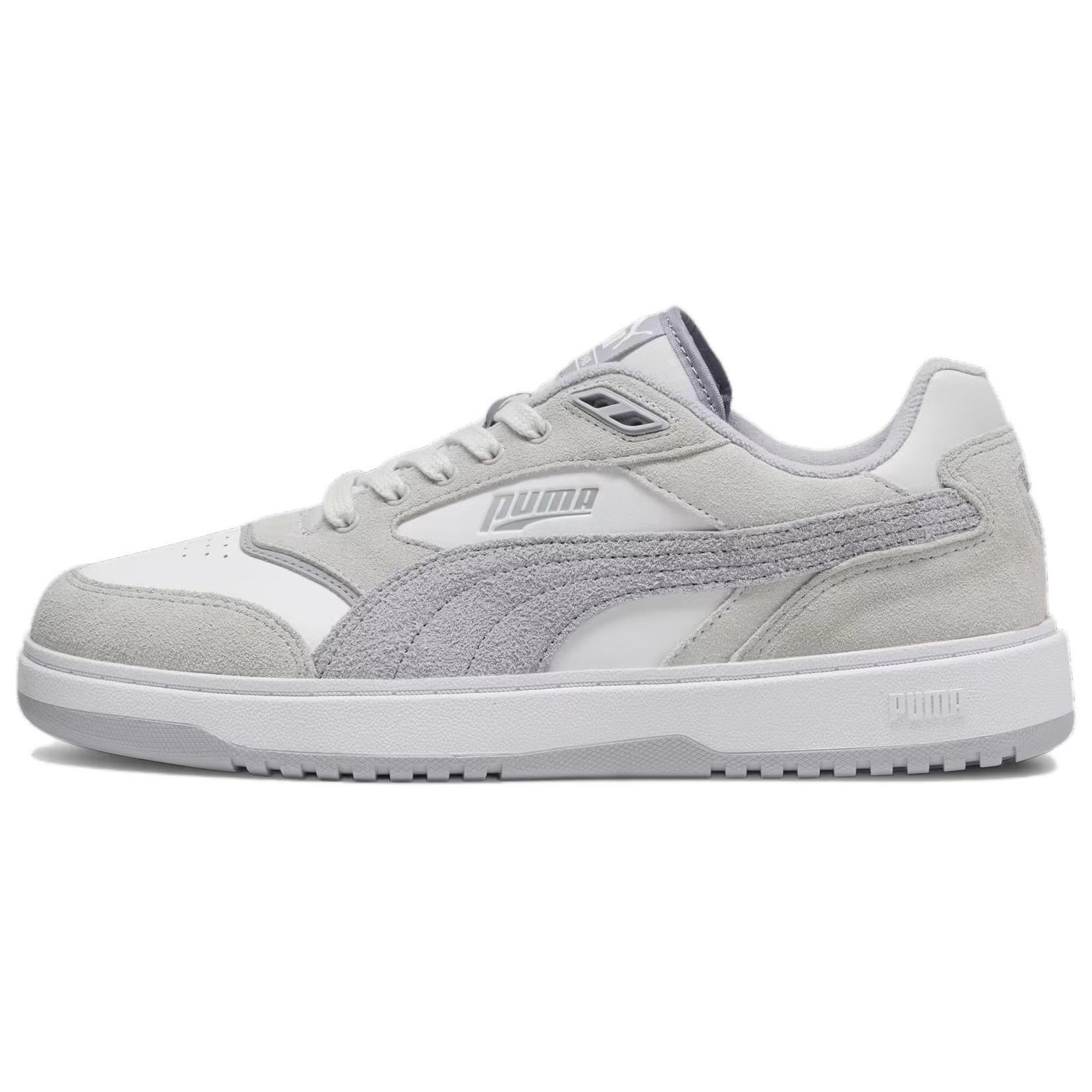 PUMA Doublecourt PRM Grey White Unisex 393283-07 EU 38.5