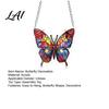 Colorful Glass Effect Suncatcher Acrylic Puzzle Butterfly for Window Stained Jigsaw Easy to Hang Ornament Window Hanging Decoration Indoor