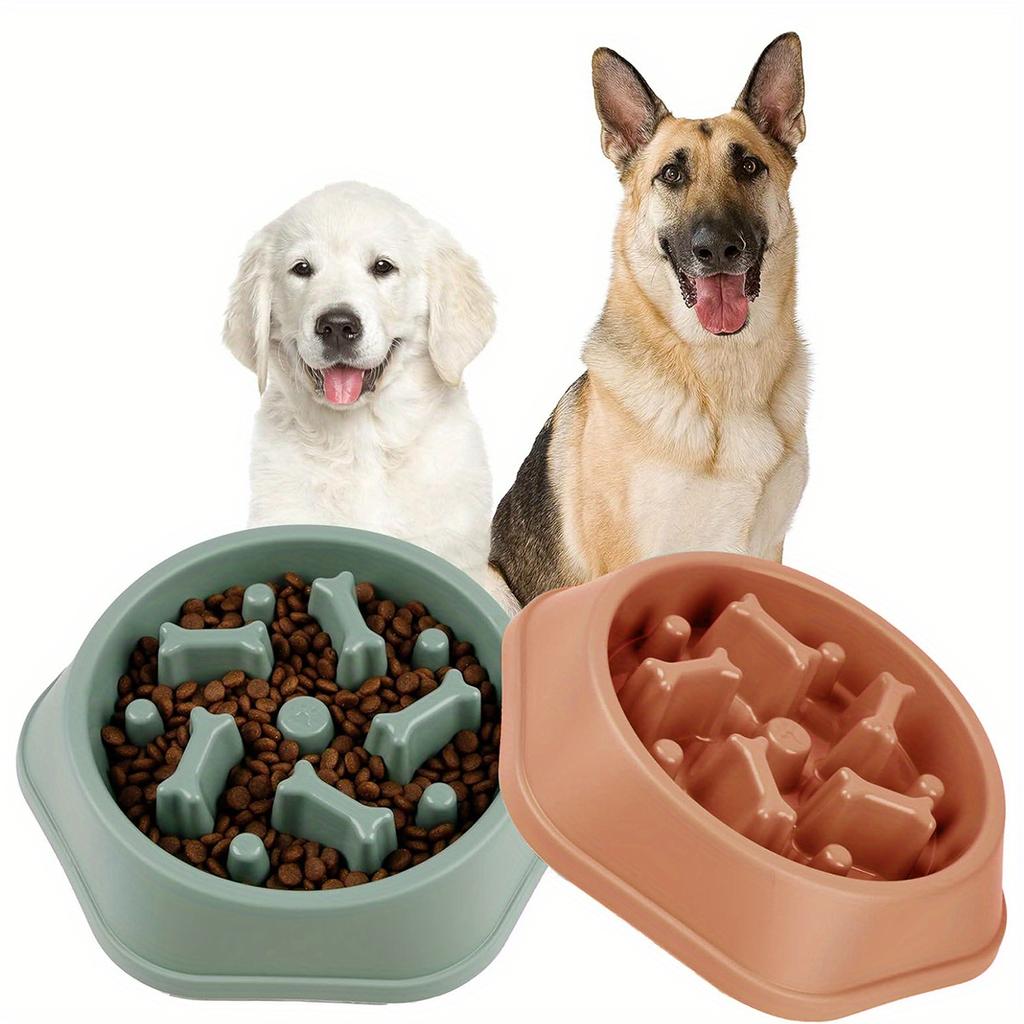 1pc Slow Feeder Dog Bowls - Anti-Slip, Interactive Maze Design for Small To Medium Pets, Bloat Stop & Choke Prevention