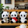 Panda Plush Doll With Scarf And Sweater Decoration For Kids And Collectors