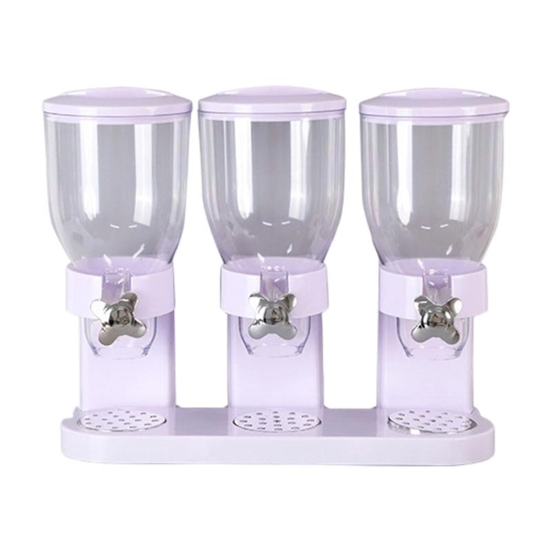 Sturdy Food Dispenser with Sealed Lids Designs for Dry Goods Storage Preservation