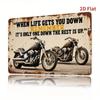 Vintage Heavy Metal Motorrad Wanddeko Metallposter für Garage