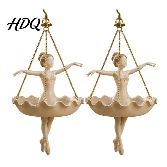 Vines Hanging Planter Ballet Dancer Planter Decorative Flower Pot for Indoor Outdoor 2pcs