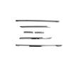 Hyorabyn Mirror Finish Door Side Molding Side Skirt Body Trim Garnish for Daihatsu New Atrai S700 Hijet Cargo X RS S700V S710V Stainless Dirt and