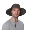 Summer Sun Protection Fishing Bucket Hat Men's Shade Hiking Cap Summer Outdoor UV Protection Breathable.