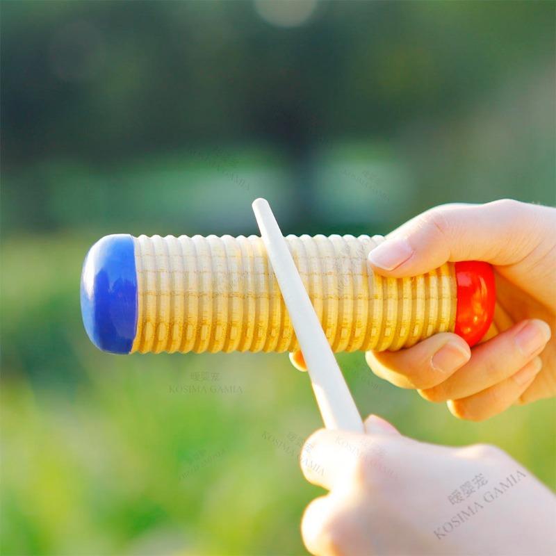For Guiro Instrument Kids Toy Educational Beginners Wooden Percussion Toy for Music Class Rhythm Coordination Skills Training