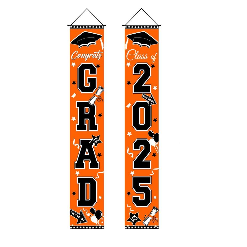 

Celebrate Graduation Photography Backdrop Class of 2025 Porch Hanging Flag Studio Prop Style 10