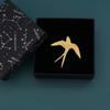 Pin Swallowtail Pin Silver Animal Badge Simple Swallow Brooch  Jeans