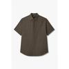 Men S Hidden Button Up SeerSucker Shirt A516104025