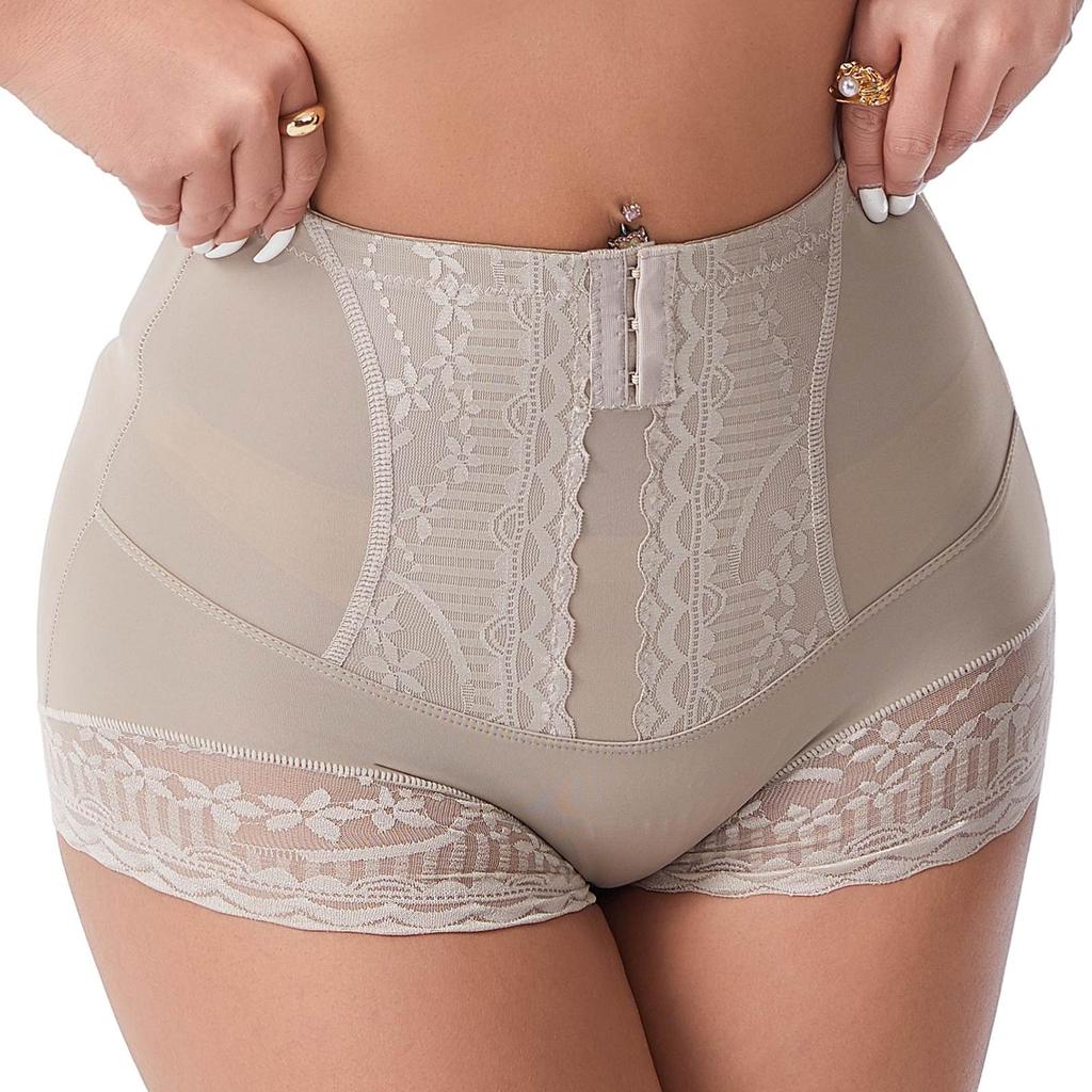Shapewear da Donna Mutandine Controllo Pancia Vita Alta Body Shaper Biancheria Intima Guaina Modellante Slip Mutandine di Pizzo