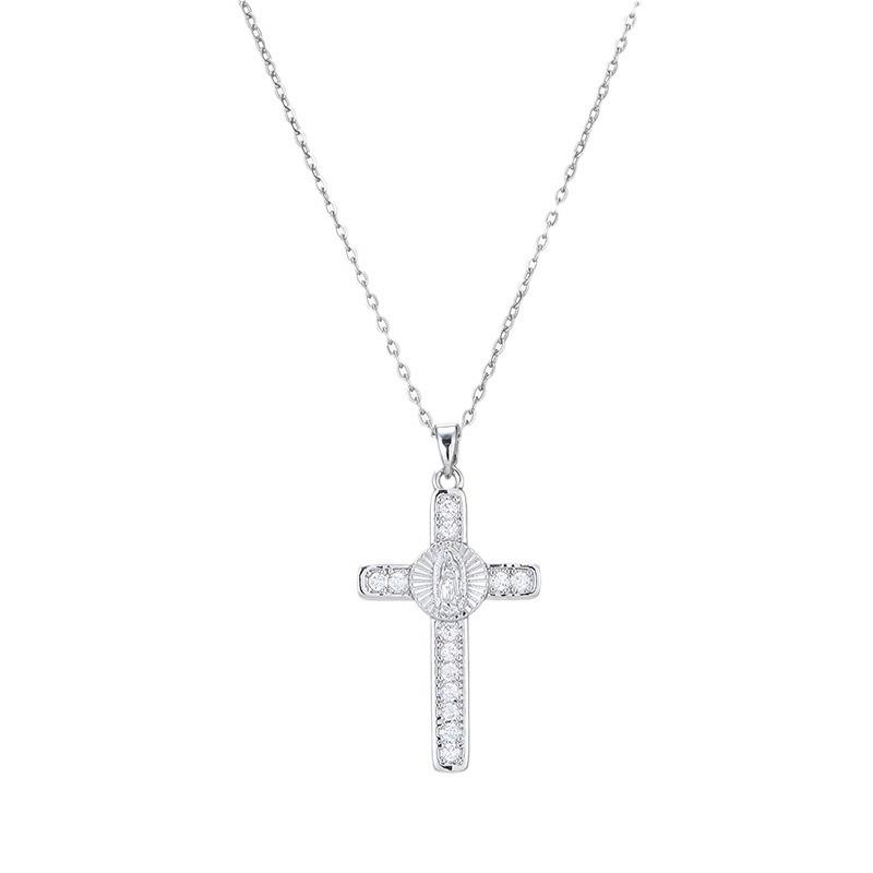 Cross Necklace Men'S And Women'S Personality Versatile Trend Silver Pendant Accessories