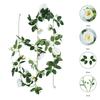 5PCS Rose Flowers Christmas Garland for Home Room Wedding Decoration Spring Autumn Garden Arch DIY Fake Artificial Plant Vine