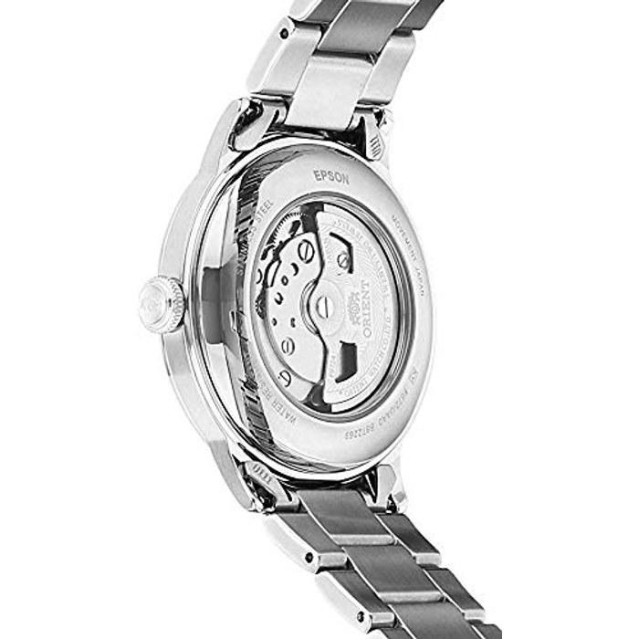 Orient Men's Helios Stainless Steel Japanese Automatic/Manual Open Heart Display, Green, Modern