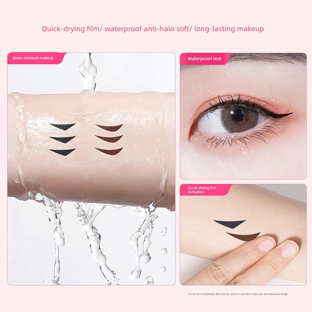 One-Stroke Application! Dual-Ended Eyeliner Stamp, Long-Lasting, Waterproof, Sweat-Proof, Smudge-Proof, Easy for Beginners