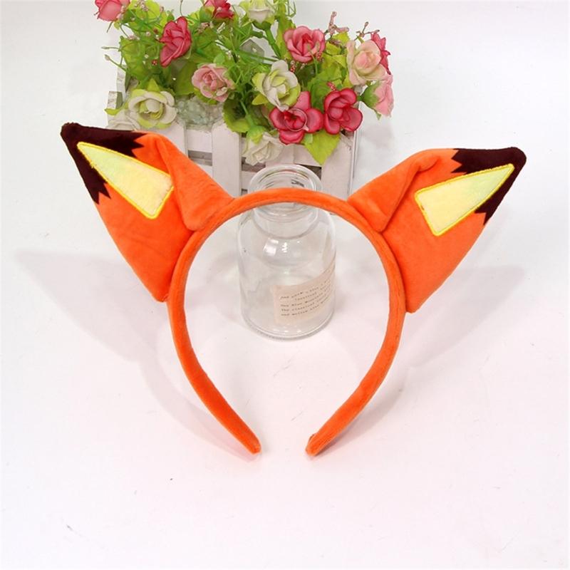 Adjustable Foxes Ear Hair Accessory Soft Elastic Headband Hair Decoration For Cosplay Enthusiasts Family Costume Fun