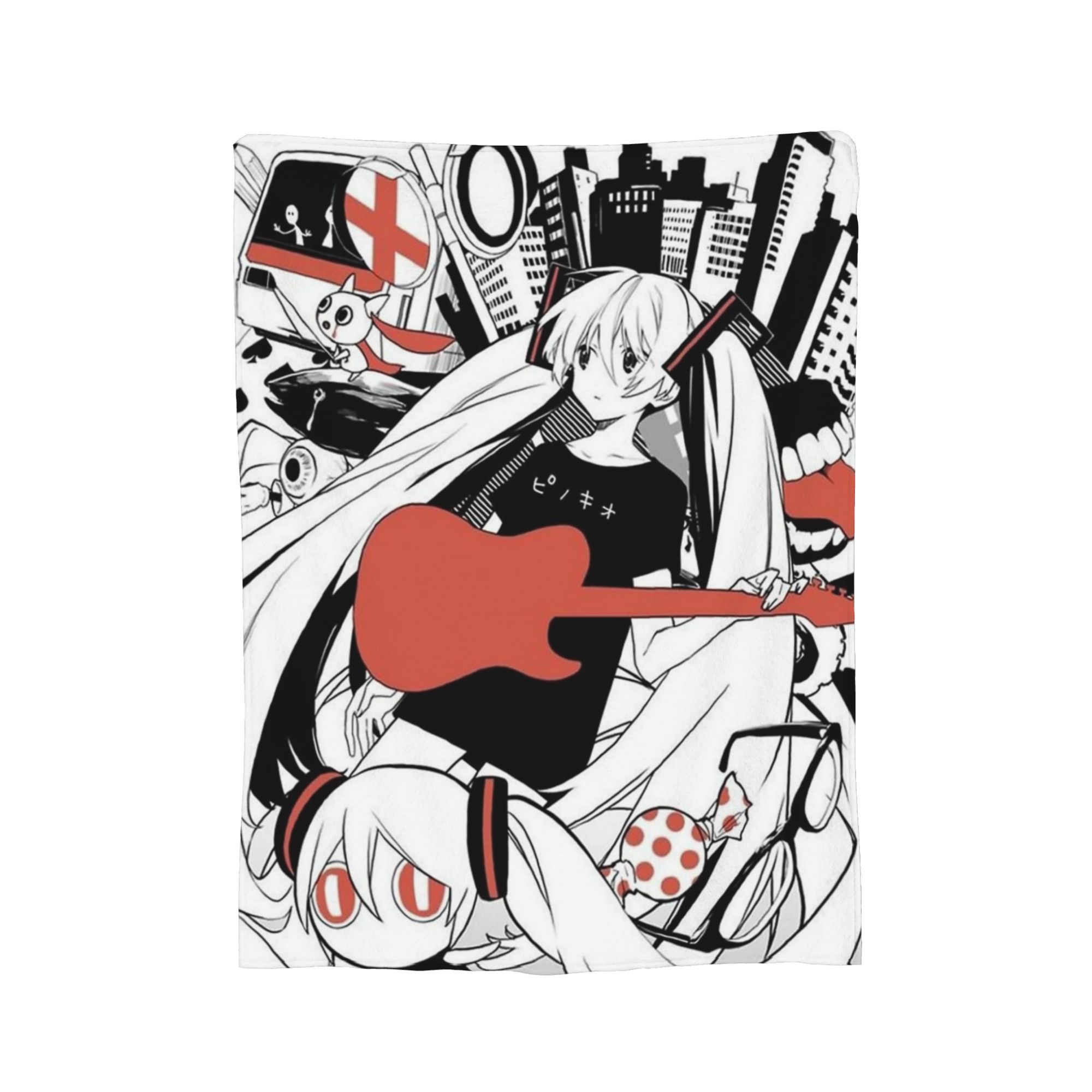 

Hatsunes Mikus Blankets Flannel All Season Cute Anime Breathable Super Warm Throw Blanket for Sofa Car Bedspreads 30x40in