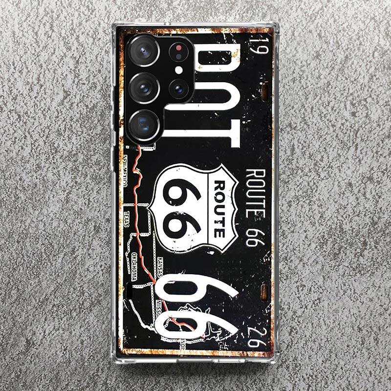 License New York Plate Number Phone Case For Samsung Galaxy S25 S24 S23 Ultra S22 Plus S21 S20 FE S10 + S25Ultra S24U Soft Cover