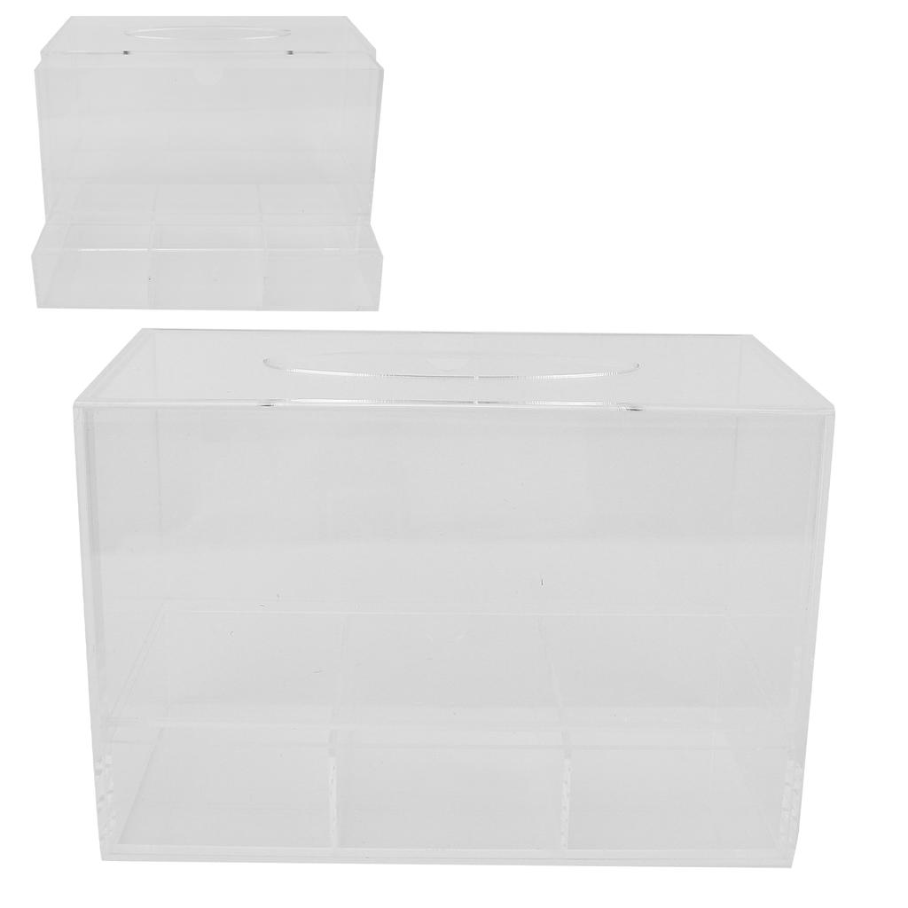 Transparent Acrylic Tissue Storage Box Eyelash Extension Cosmetic Storage Box with Drawer