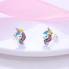 925 Silver Earring Stud For Women Moon Star Cat Design Wedding Party Jewelry Gift Original Handmade