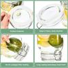 6PCS Silicone Jar Gaskets 3.75Inch Rubber Seals Rings for Glass Jars Airtight Gasket Sealing Rings for Regular Mouth Canning Jars,Leak Proof Rubber