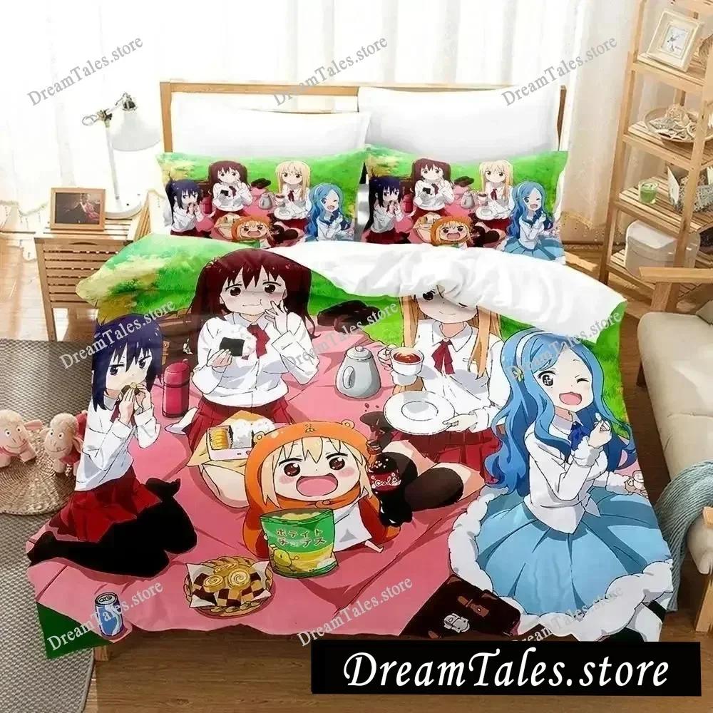 3D Printed Anime Himouto! Umaru-chan Bedding Set Duvet Cover Bedroom Comforter Single Twin King _Size Quilt Cover Home Textiles9