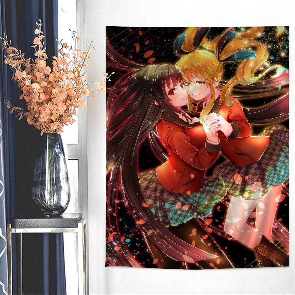 Japanese Manga Kakegurui Hanging Bohemian Tapestry Hippie Wall Hanging Bohemian Wall Tapestries Mandala Wall Hanging Home Decor