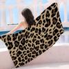 Leopard Print Beach Towel Absorbent Quick Dry Sandproof Microfiber Towel for Adults Ideal for Swimming Pool Travel Camping