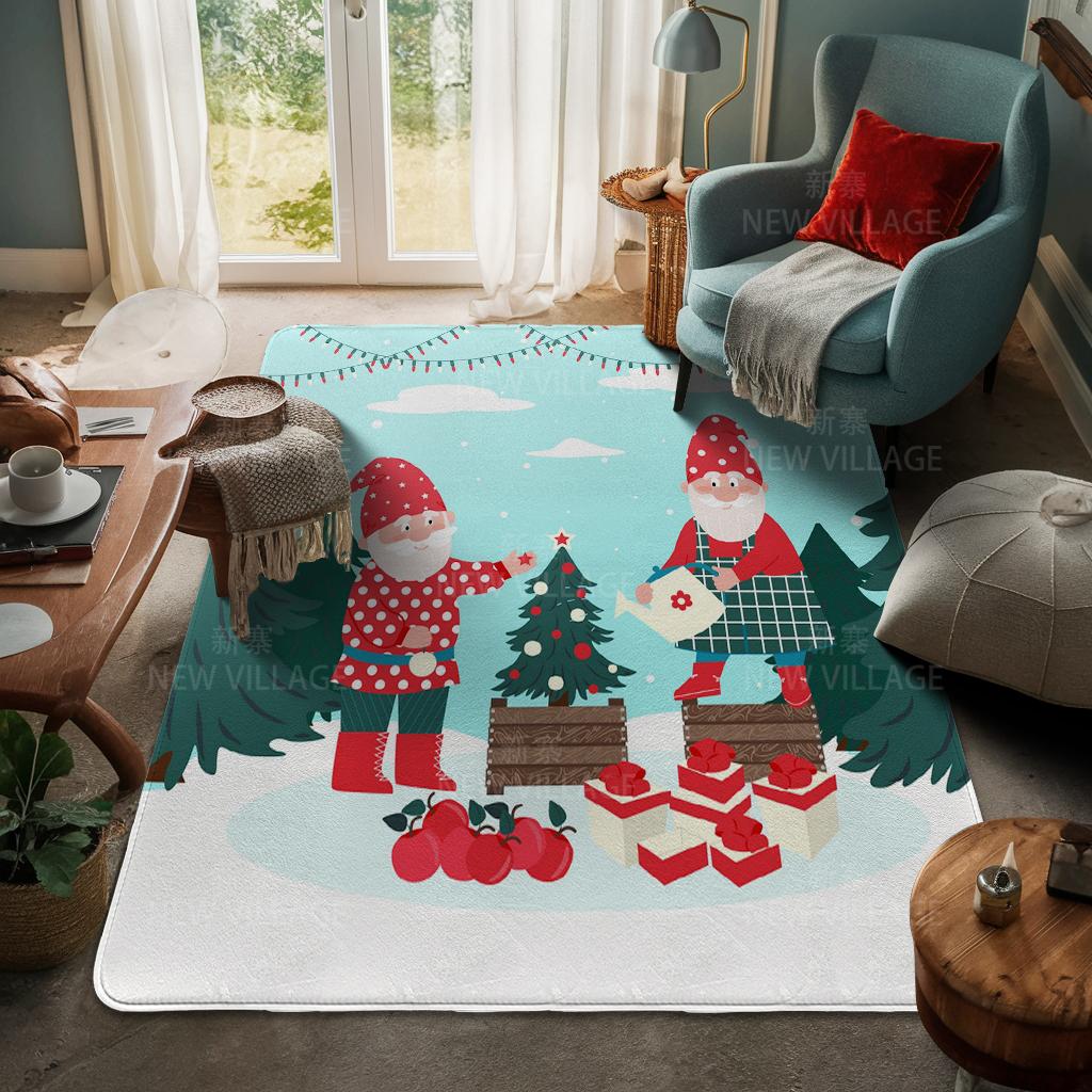 House entrance carpet Home door mat Living Room Bath Foot bathroom non-slip water absorption rugs bath Merry Christmas winter