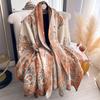 New Women's Faux Cashmere Double-Sided Print Scarf Soft Cozy Pashmina Shawl Autumn Winter Cold-Resistant Windproof Blanket