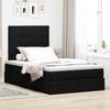 VidaXL Ottoman Bed Frame with Mattress Black 120x200cm Fabric 3313149
