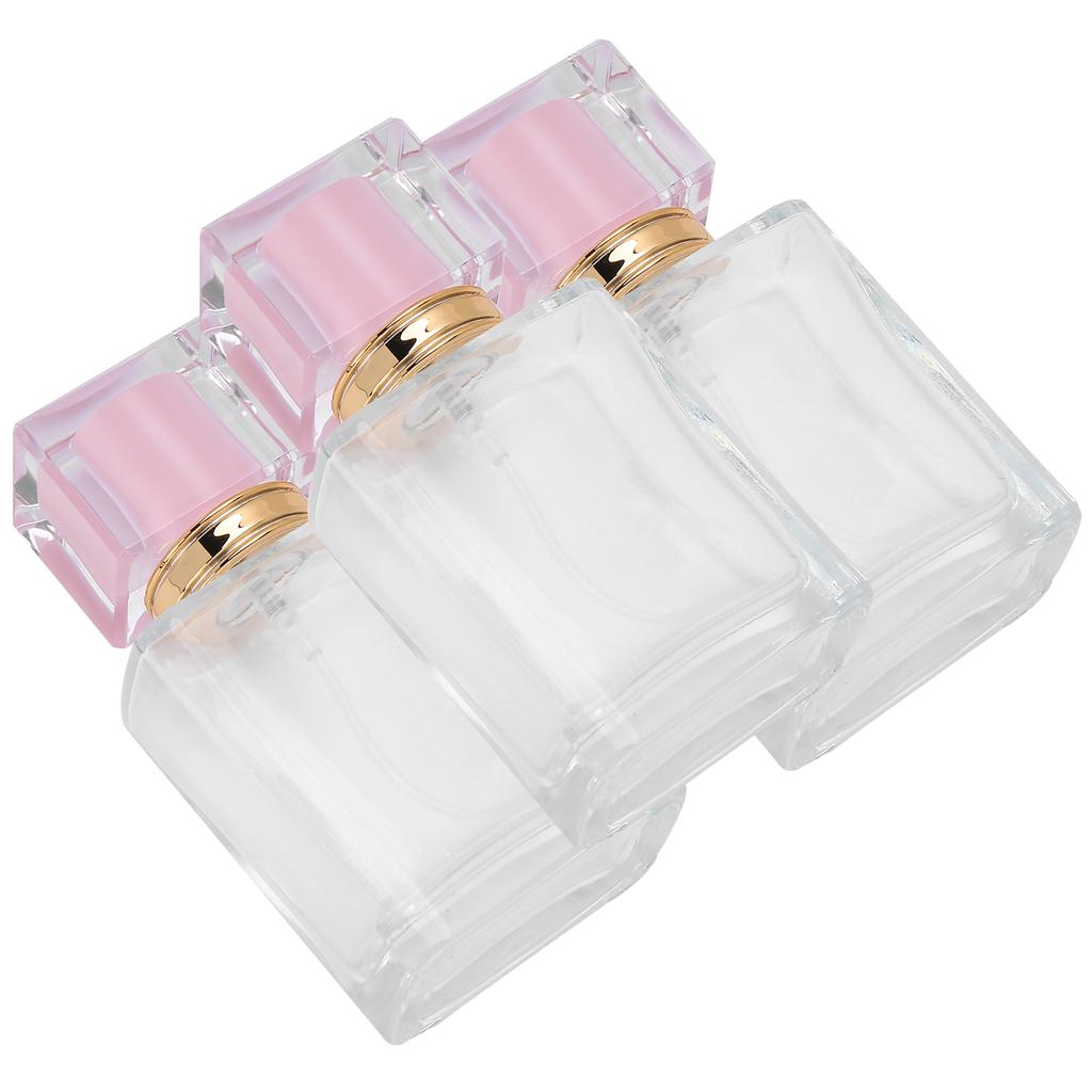 50ml Refillable Perfume Bottle Glass Spray Transparent Liquid Empty Atomizer ContainerPink