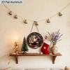 2D Flat Aluminium Christmas Sign with Santa Claus Pattern - Navidad Figurine Ornaments - Ideal for Front Door, Wall, Porch, Fence Decor - Ideal