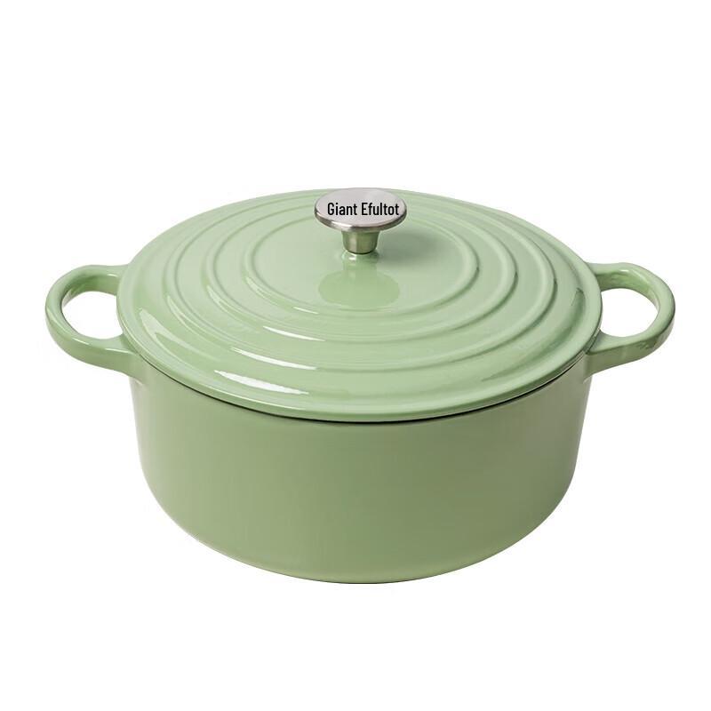 EFULLOT Enamel Cast Iron Stew Pot