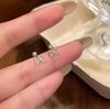 PANJBJ 100% 925 Sterling Silver Bow Knot Earring for Women Ribbon Design Ballet Style Sweet Jewelry Gift Dropshipping