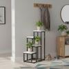 Standing flower stand, flower rack, plant pots, 4 shelves, loft style