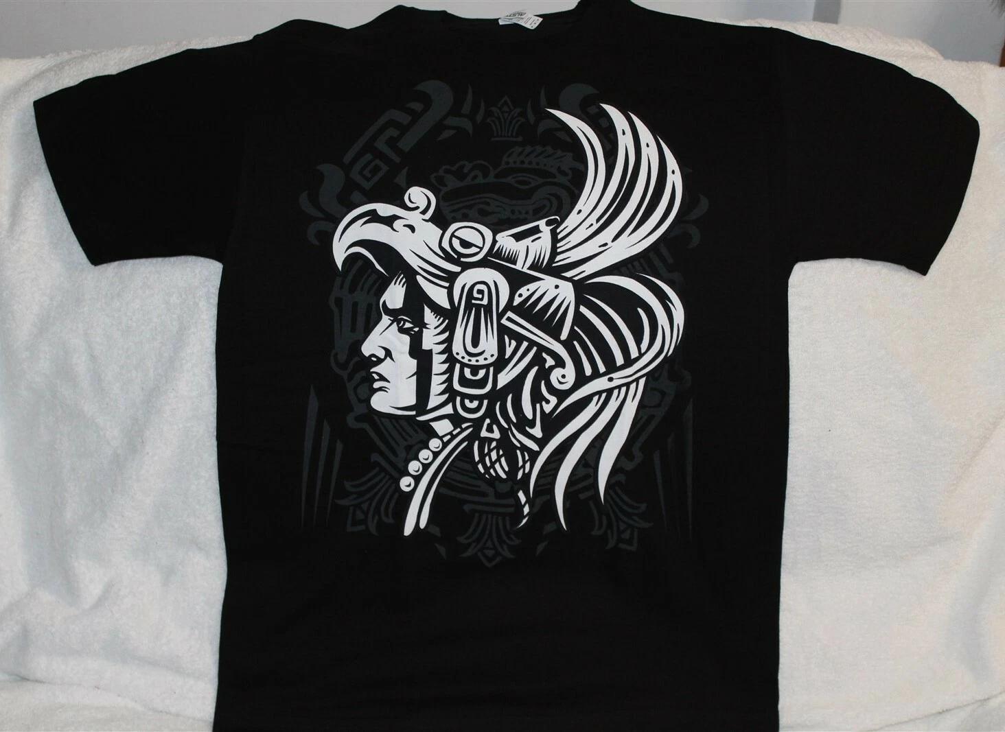 AZTEC EAGLE WARRIOR MAYAN T-shirt S