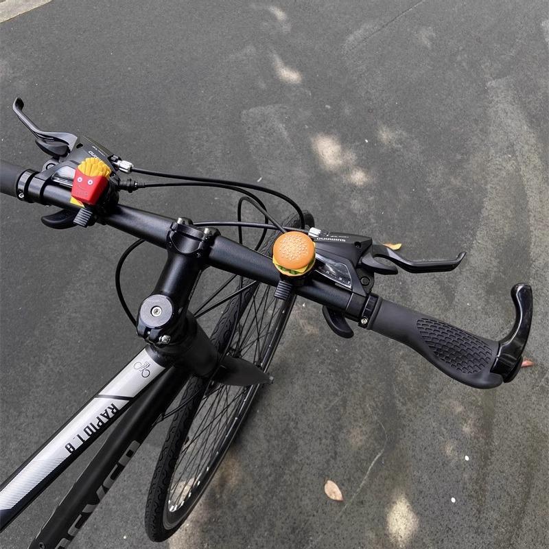 Newcomer Exclusive: Loud Cartoon Hamburger Bicycle Bell for Kids' Mountain Bikes