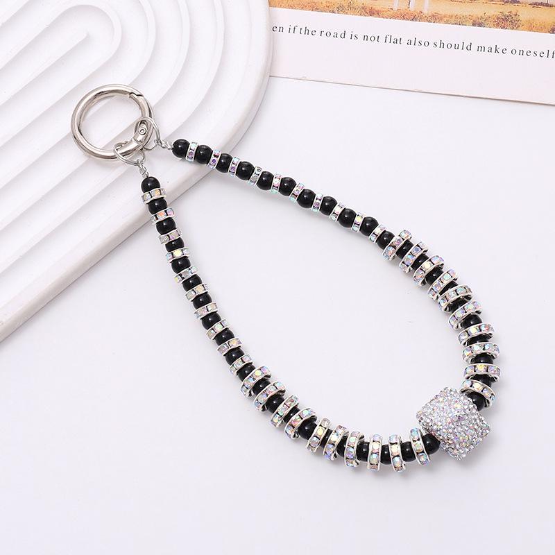 

Trendy Handmade Beaded Phone Charm: Luxury Rhinestone Pendant & Case Accessory for Women Pendant