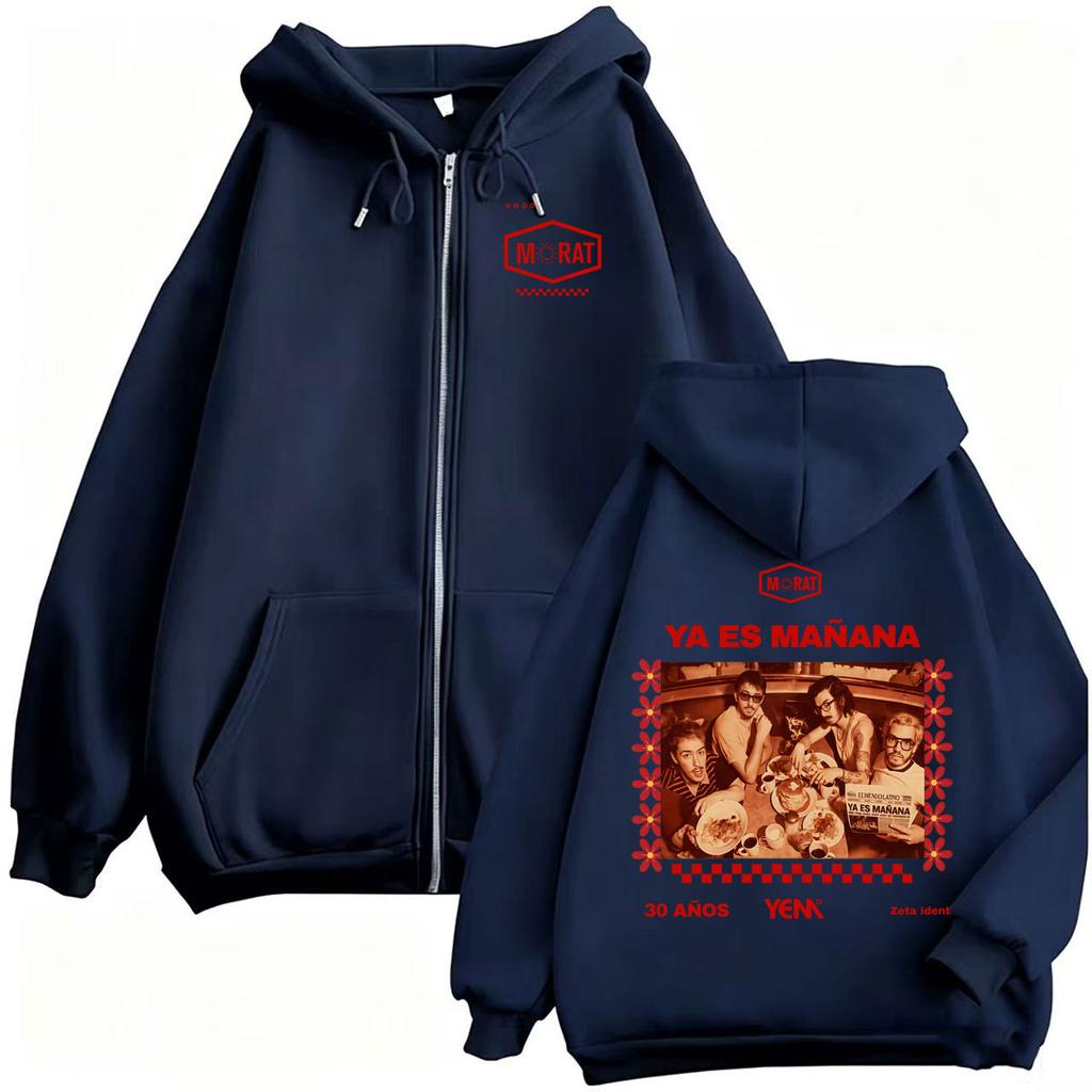 Morat Ya Es Manana Yem Logo Zipper Hoodies Men Women Fashion Streetwear Sweatshirt Jacket Coat Hoodie