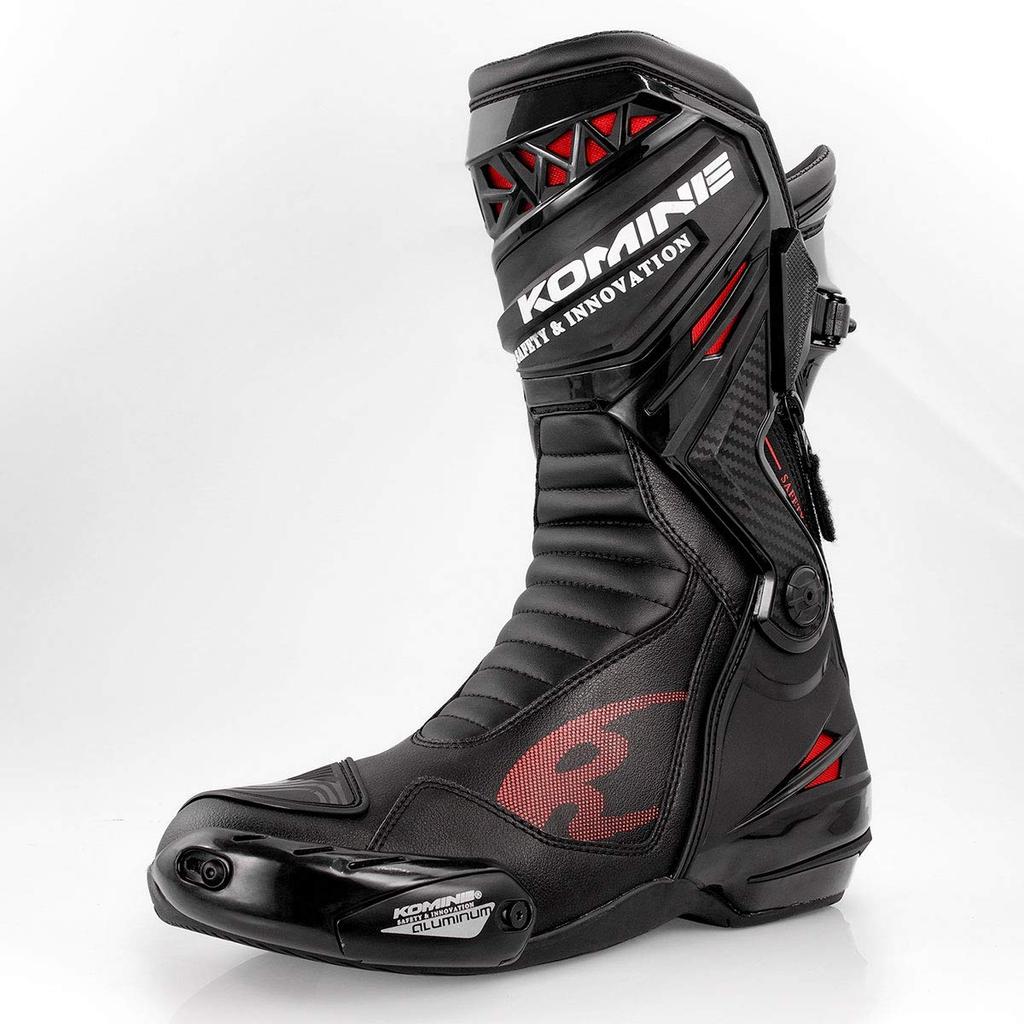 Komine Supreme Racing Boots for Motorcycles White Toe Slider 26.5cm BK-087