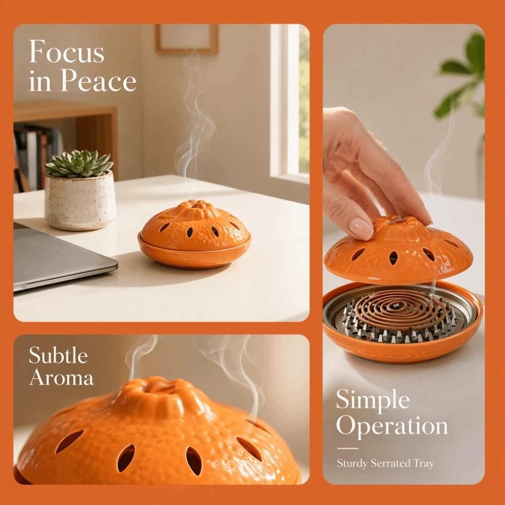 Elegant Mosquito Coil Tray Simple Incense Box Aromatherapy Burner  Desktop Decoration
