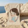 Art Y-Yoshitomo Nara Towel Towels For Beaches Yoga Studios Gyms Hot Springs Swimming Pools And Picnics