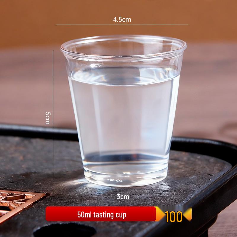 Disposable Thickened Transparent Kung Fu Tea Cup - Anti-scalding, Food-grade, Small Baijiu Tasting Cup