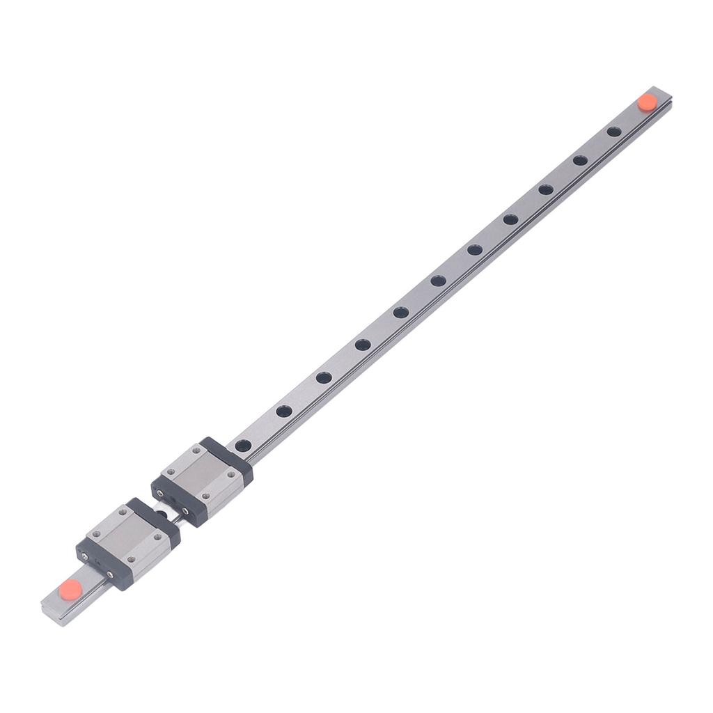 MGN12C Linear Guide Rail Stainless Steel High Accuracy 4 Point Contact Linear Rail Slide with 2 Sliders for 3D Printer